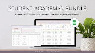 Complete Walkthrough: Academic Student Spreadsheet Bundle