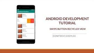 Android Development Tutorial - Swipe to show button Recycler View