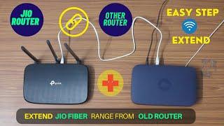 How to Connect Jio Fiber Router with Other Router | Jio Router Range Extend | How Can I Help U