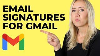 How to create an email signature for Gmail // No HTML!