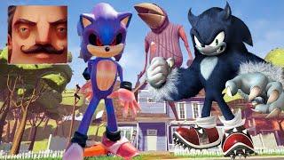 Hello Neighbor - My New Neighbor Sonic.EXE History Gameplay Walkthrough