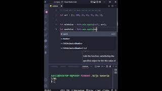 Find The Minimum And Maximum Value Of An Array In JavaScript | #developerhub | @DeveloperHub1