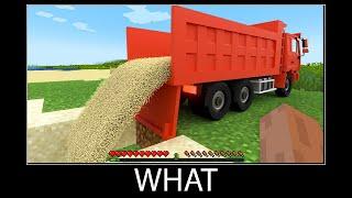 Minecraft wait what meme part 370 realistic minecraft Sand