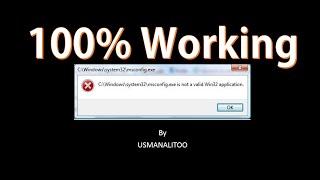 [100%] How to Fix .Exe Not a Valid Win32 Application In all windows