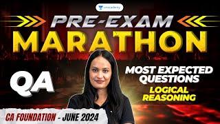 Most Expected Questions: Logical Reasoning | Pre-Exam Marathon | QA | Shivani Sharma