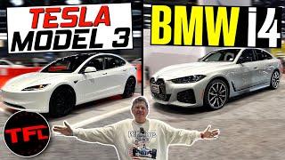 New Tesla Model 3 Highland VS New BMW i4: One Of These EVs Is Clearly The Better Car!