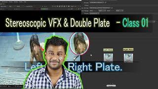 Stereo (VFX) Left And Right Plates & Double Plate -Class 01.  #Stereoscopicvfx#vfx#doubleplate#paint