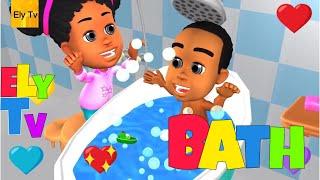 The Bath song for children  - Black cartoons - Ely Tv and Rhymes