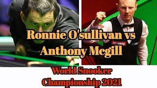 Ronnie O'sullivan vs Anthony Mcgill | Part 2 | World Snooker Championship 2021