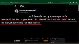 W Polsce nie ma zgody na wyrażanie nienawiści wobec kogokolwiek.