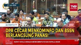 Pusat Data Nasional Bobol, Komisi I DPR Cecar Menkominfo hingga BSSN