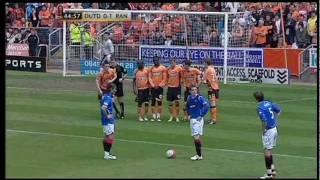 Pedro Mendes scores against Dundee Utd