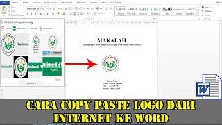 CARA COPY PASTE LOGO DARI INTERNET KE WORD