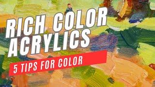 How to Get Rich, Vibrant Color in Acrylic Painting (Without Muddying Your Mixes!)