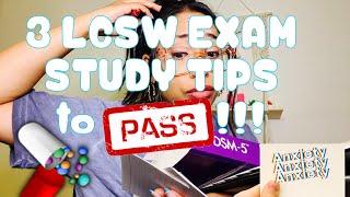 3 LCSW EXAM STUDY TIPS TO PASS! How to study for the LCSW TEST LCSW Shares 3 NEED TO KNOW STUDY TIPS