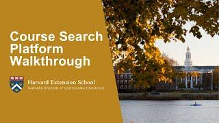 Course Search Platform Walkthrough