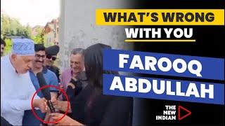 Former J&K CM Farooq Abdullah Seen Heckling Young Kashmiri Journalist | Viral video