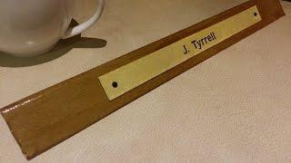 DIY Cardboard Name Plates By Jeztyr