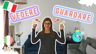 VEDERE or GUARDARE??? What is the Difference and When to Use Them | LEARN Italian Verbs + Subtitles