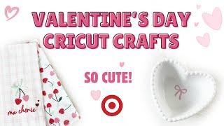 MUST-SEE Valentine's Day Crafts with Cricut! ️ Target Dollar Spot Cricut Blanks You’ll LOVE  #diy