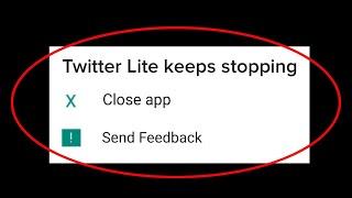 How To Fix Twitter Lite Keeps Stopping Error Android & Ios - Twitter Lite Not Open Problem