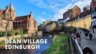 Dean Village | FAIRYTALE HIDDEN GEM in Edinburgh walking tour | Harry Potter | 4K