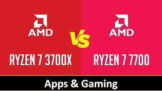 AMD Ryzen 7 3700X vs AMD Ryzen 7 7700 - Apps & Gaming (RTX 4090)