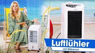 Mit den günstigen Luftkühlern holt sich Rébecca die kühle Meeresbrise nach Hause | PEARL TV