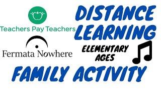 Distance Learning Elementary Music Lessons | Interactive Family Time Jam