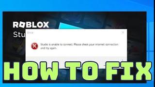 How to Fix " roblox studio no internet connection error " on windows 11/mac