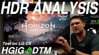 Horizon Zero Dawn PS5 - HDR Analysis on LG CX - A hard decision between HGiG and DTM