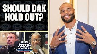 Should Dak Prescott Hold Out Until He Gets His Contract Extension? | THE ODD COUPLE