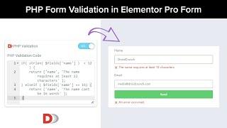 How to use PHP Form Validation in Elementor Pro Forms using Dynamic.ooo Plugin