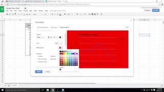 Change background colour of graph - Google sheets video 28