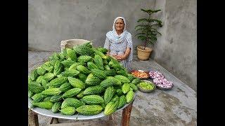 BHARWA KARELA  PREPARED BY MY GRANNY | BITTER GOURD RECIPE | KARELA RECIPE | STUFFED KARELA