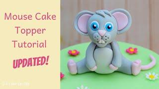 Mouse Cake Topper Tutorial/ Fondant Mouse Cake Topper