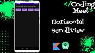 How to Implement Horizontal ScrollView in Android Studio Kotlin