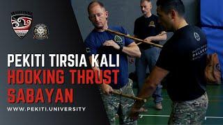 Qol de Mama or SABAYAN with a Hooking Thrust | Pekiti Tirsia Tactical Association