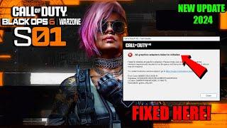 COD Warzone & Black Ops 6 Season 1 How To Fix All graphics adapters failed to initialize