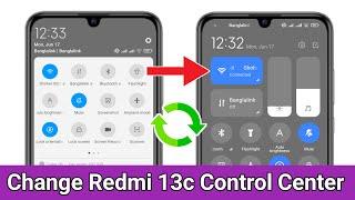 Redmi 13c Control Center Settings | Change Control Center On Redmi 13C | HyperOS Control Center