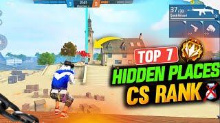 TOP 7 CS RANK HIDDEN PLACES || NEW SECRET PLACES IN CS RANK || CS RANK TIPS AND TRICKS AFTER UPDATE