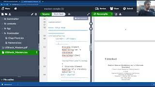 L06: Using the Stellenbosch thesis LaTeX template in Overleaf.