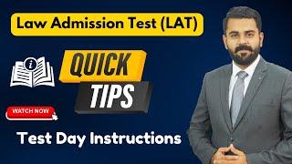 LAT Test Tips for Test Day | Law Admission Test 2023