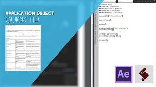 After Effects Scripting Tutorial - Application Object