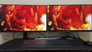 AOC 27G4E and Lenovo G27-30 test color black