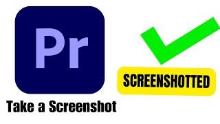 How to Take a Screenshot in Premiere Pro 2024