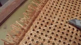 Chair Caning - How To - Pre-woven Pt. 2