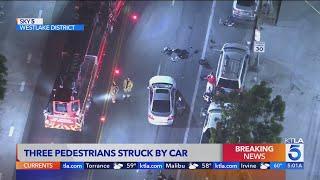 Motorist critically injures 3 pedestrians in Los Angeles' Westlake neighborhood