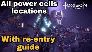 Power cells locations with re-entry guide in horizon zero dawn ultimate guide