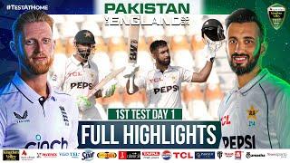 Full Highlights | Pakistan vs England | 1st Test Day 1 | PCB | M4B1A